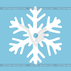 Abstract snowflake. Merry Christmas and Happy New - vector image