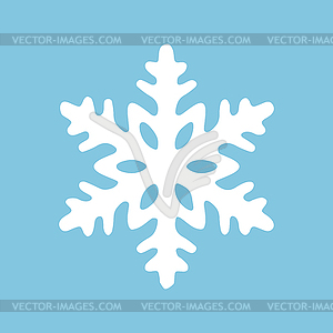 Abstract snowflake. Merry Christmas and Happy New - vector image