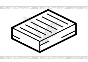 Stack of paper icon in isometry. Image for - vector clip art