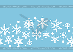 Pattern with abstract snowflakes. Merry Christmas - vector image