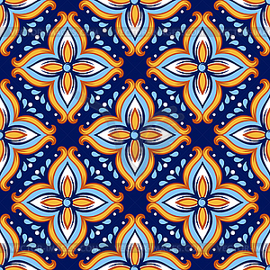 Portuguese ceramic tile pattern. Mediterranean - royalty-free vector image