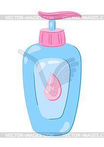 Shower gel. Personal hygiene and self care item - vector image