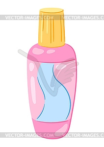 Shampoo. Personal hygiene and self care item - vector clipart