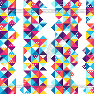 Triangle seamless pattern. Abstract geometric - vector clip art