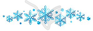 Background with abstract snowflakes. Merry Christma - vector clip art