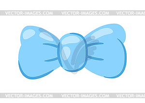 Bow. Cartoon cute ribbons tied in knot - stock vector clipart