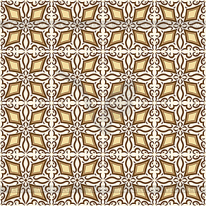 Arabic ceramic tile pattern. Traditional eastern - vector image