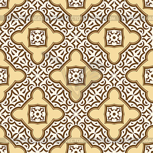 Arabic ceramic tile pattern. Traditional eastern - vector clipart