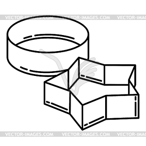 Формочки для печенья. Стилизованный хлебобулочный предмет для приготовления - клипарт