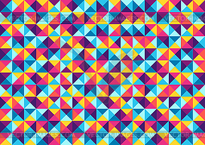 Triangle seamless pattern. Abstract geometric - vector clipart