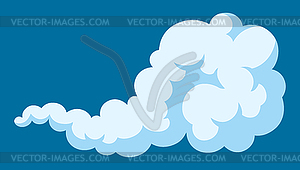 Cartoon smoke. Comic steam, cloud or fog - vector clip art