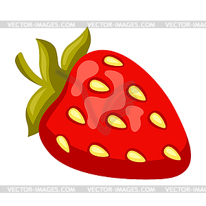 Strawberry. Stylized food object for cooking - vector image