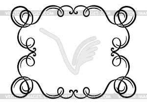 Vignette curl element. Decorative calligraphic - vector clipart