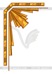 Corner in art nouveau style. Decorative geometric - vector image