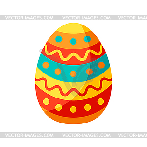 Cute Easter egg - vector clip art