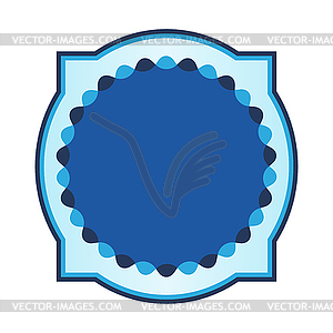 Badge abstract . Winning award, prize or medal - vector clipart