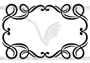 Vignette curl element. Decorative calligraphic - vector clipart