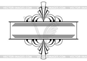 Frame in art nouveau style. Decorative geometric - royalty-free vector image