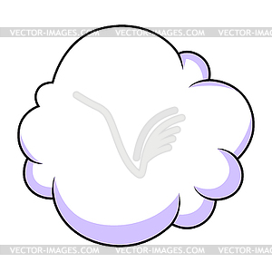 Cloud. Cartoon cute overcast sky - vector clipart