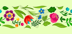 Pattern with pretty flowers. Beautiful decorative - vector clipart