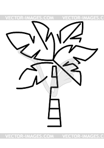 Palm tree. Summer image for holiday or vacation - vector clip art