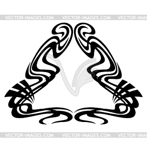 Frame in art nouveau style. Decorative geometric - vector image