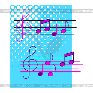 Background with musical notes. Abstract for party o - vector clip art