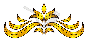 Floral element in baroque style. Decorative - vector clip art