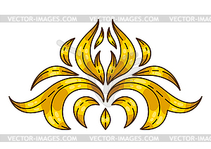 Floral element in baroque style. Decorative - vector clipart / vector image