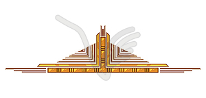 Decoration in art nouveau style. Decorative - vector clip art