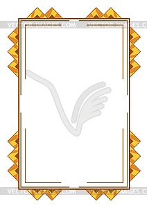 Frame in art nouveau style. Decorative geometric - royalty-free vector clipart