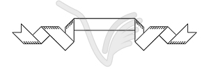 Ribbon. Decorative abstract banner - vector image