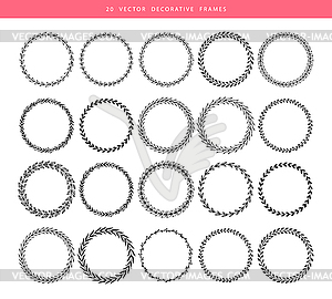 Decorative frames 20 set - vector image