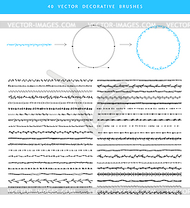 Decorative brushes for any design - vector clipart