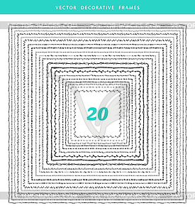 Decorative frames 20 set - vector clipart