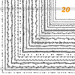 Decorative frames 20 set - vector clipart