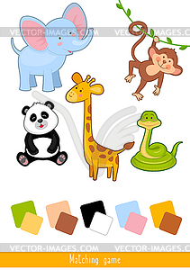 Educational children game. Toddlers activity - vector image