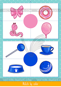 Educational children game. Toddlers activity - vector EPS clipart