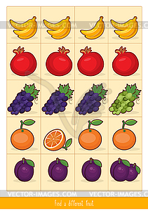 Educational children game. Logic game for kids. Fin - vector clipart