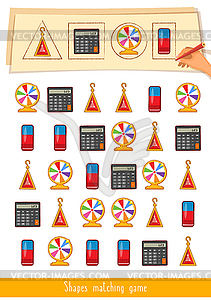 Educational children game. Toddlers activity - vector clip art