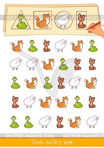 Educational children game. Toddlers activity - vector image