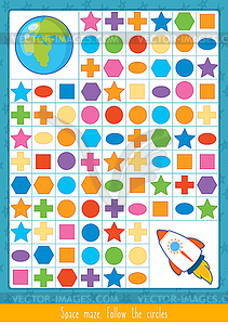 Educational children game. Toddlers activity - vector image