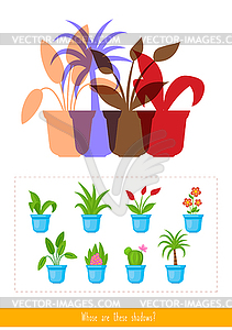 Whose are these shadows - vector clipart