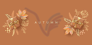 Abstract Autumn Banner - vector clip art