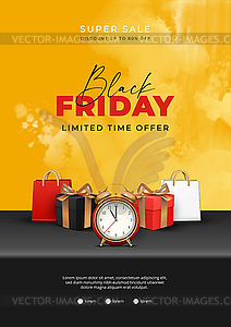 Black Friday Poster - vector image