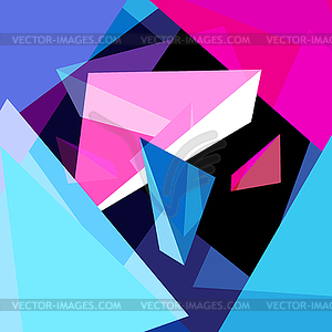 Абстрактный разноцветный геометрический модный фон - стоковое векторное изображение