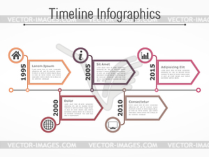 Timeline Template - vector image