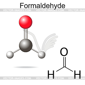 Formaldehyde model - vector image