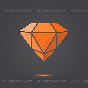 Ruby jewel - vector image