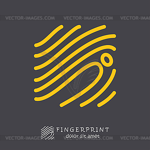 Fingerprint icon - vector image